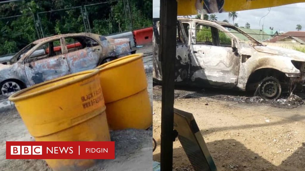 anambra-police-recover-three-hilux-vans-as-gunmen-burn-inec-office-attack-station